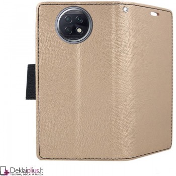 Telone fancy dėklas su skyreliais - auksinės spalvos (telefonams Xiaomi Redmi Note 9T) Telone fancy dėklas su skyreliais - auksinės spalvos (telefonams Xiaomi Redmi Note 9T)